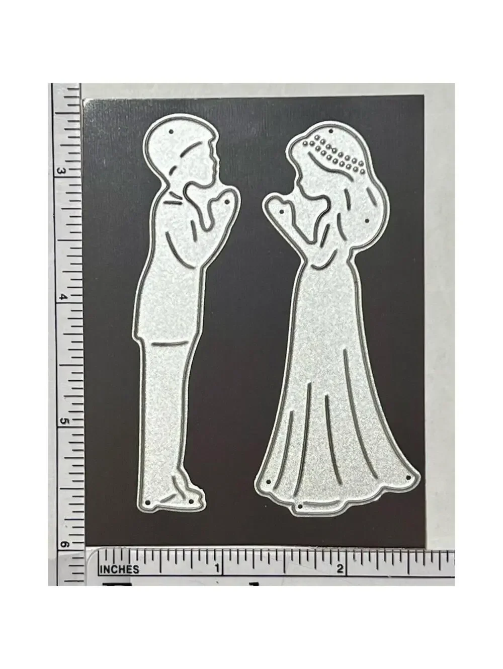 Bride & Groom Metal Cutting Die Set Wedding Card Making Scrapbooking Craft
